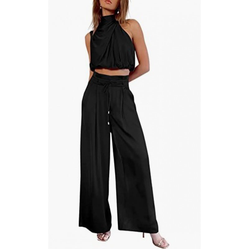 Set Vară 2025: Crop Top & Pantaloni Extra-Largi - De la Plajă la Oraș -