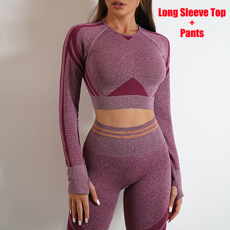 Set Fitness Premium - Leggings Talie Înaltă & Top -