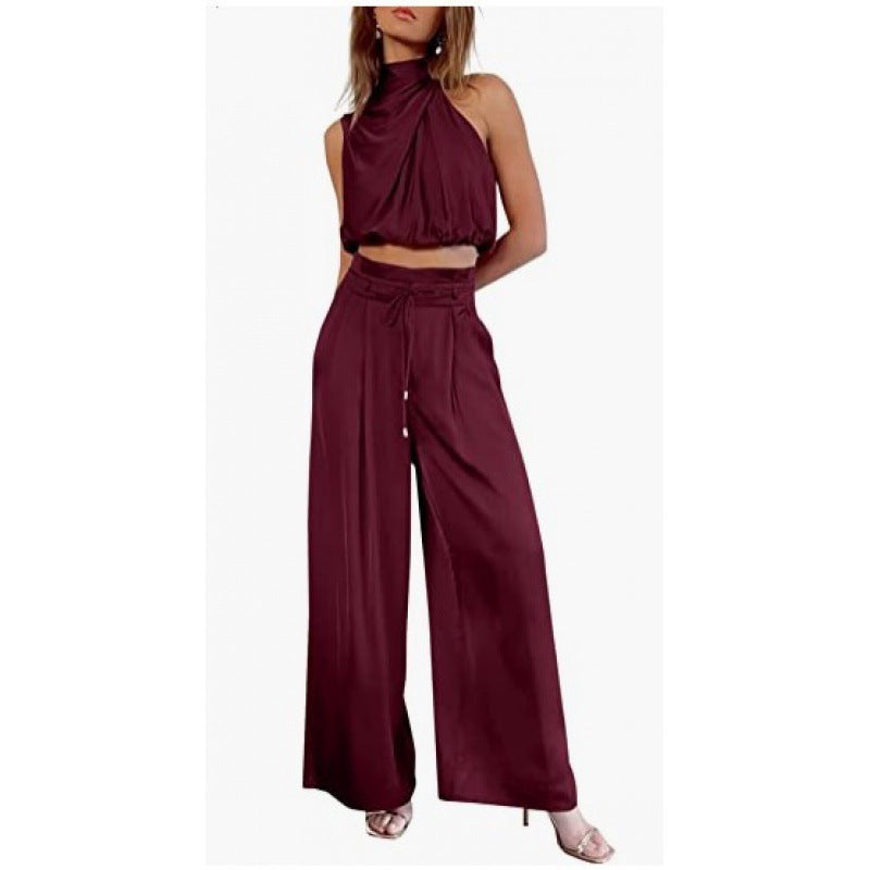 Set Vară 2025: Crop Top & Pantaloni Extra-Largi - De la Plajă la Oraș -