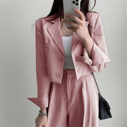 Suit Western Style Youthful-looking Small New Two-piece Suit Suit Suit High Waist -
