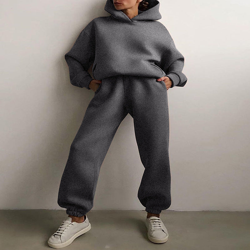 Women's Casual Hooded Sweater Two-piece Suit Clothes Hoodie Tracksuit JOJO Lingerie