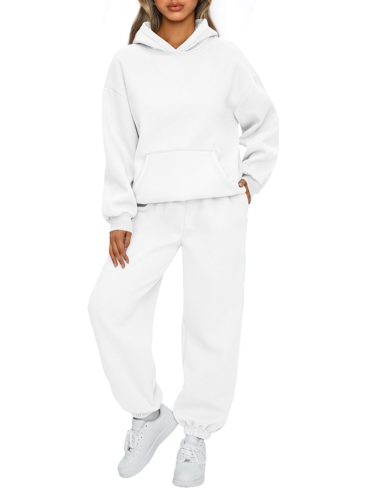 Women's Two-piece Casual Hoodie Sportswear Trousers Suit -