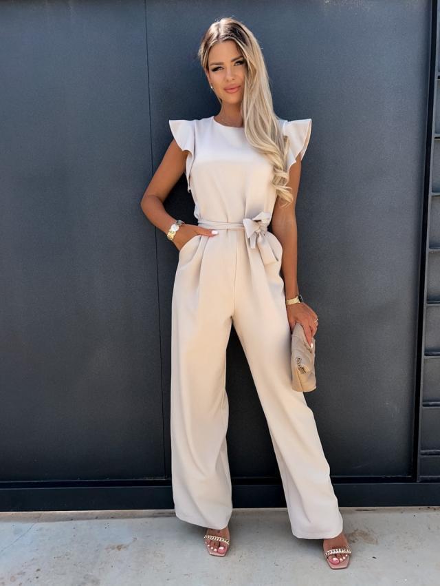 High Waist Commuter Waist Bandage Jumpsuit Women's Trousers -
