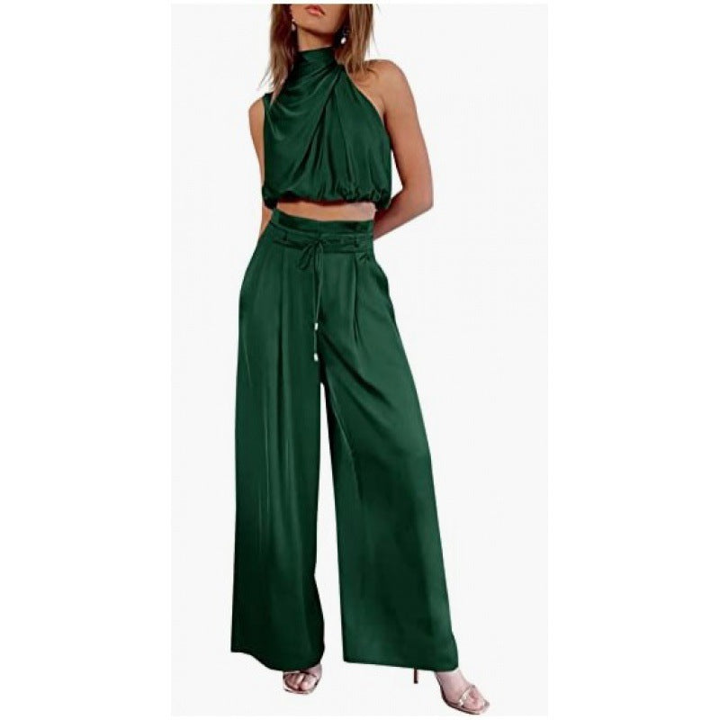 Set Vară 2025: Crop Top & Pantaloni Extra-Largi - De la Plajă la Oraș -