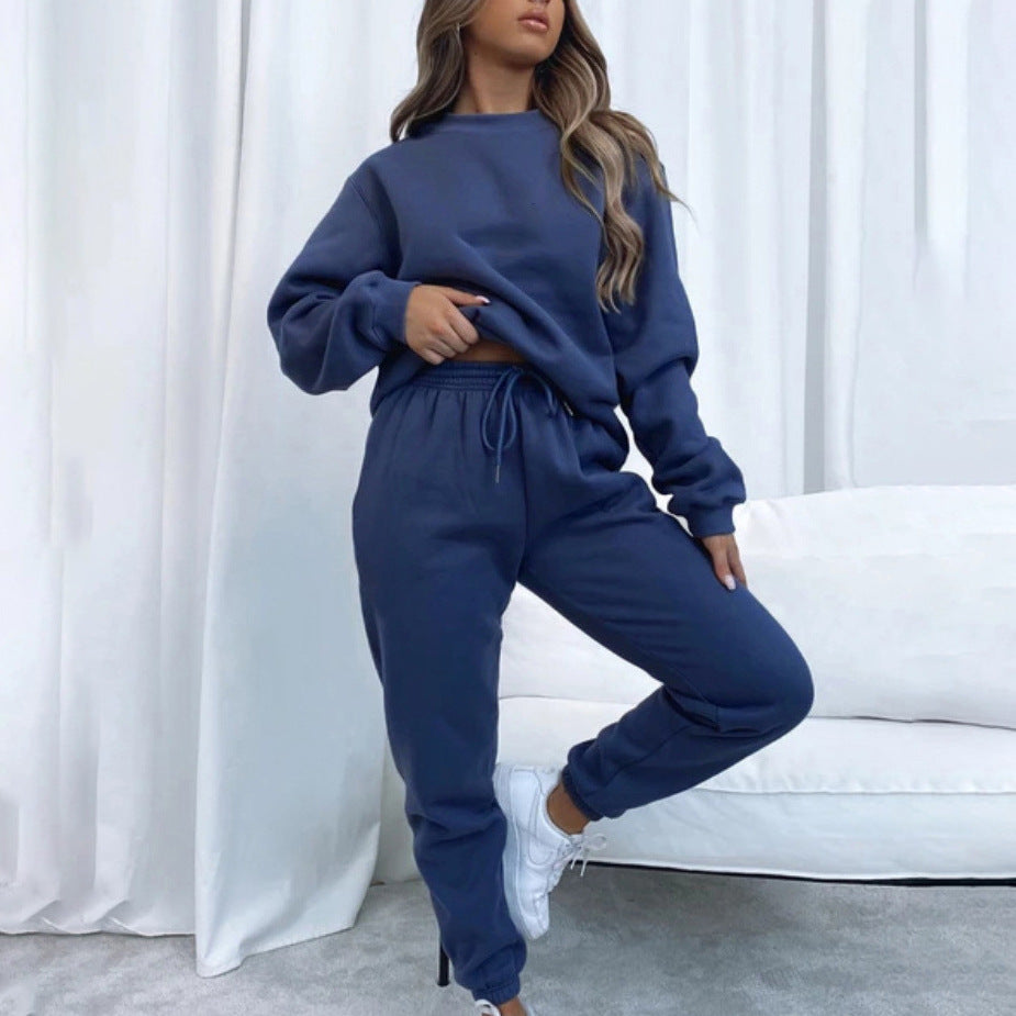 Women's Casual Long Sleeve Sweatshirt Suit -