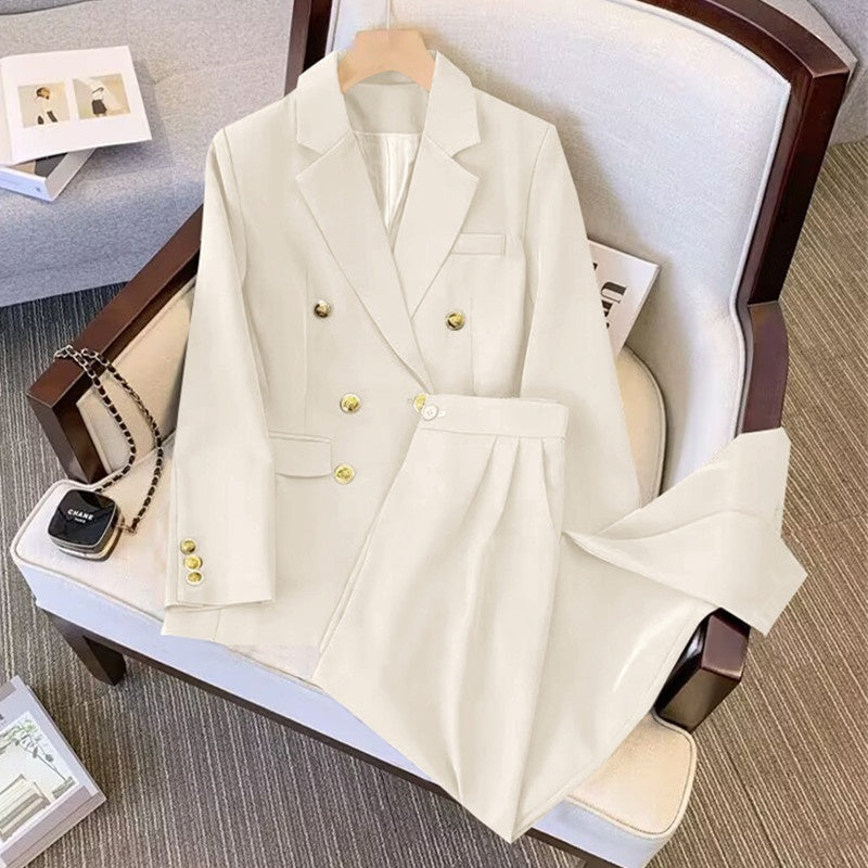 Women's Suit Jacket Bell-bottom Pants Business Suit -