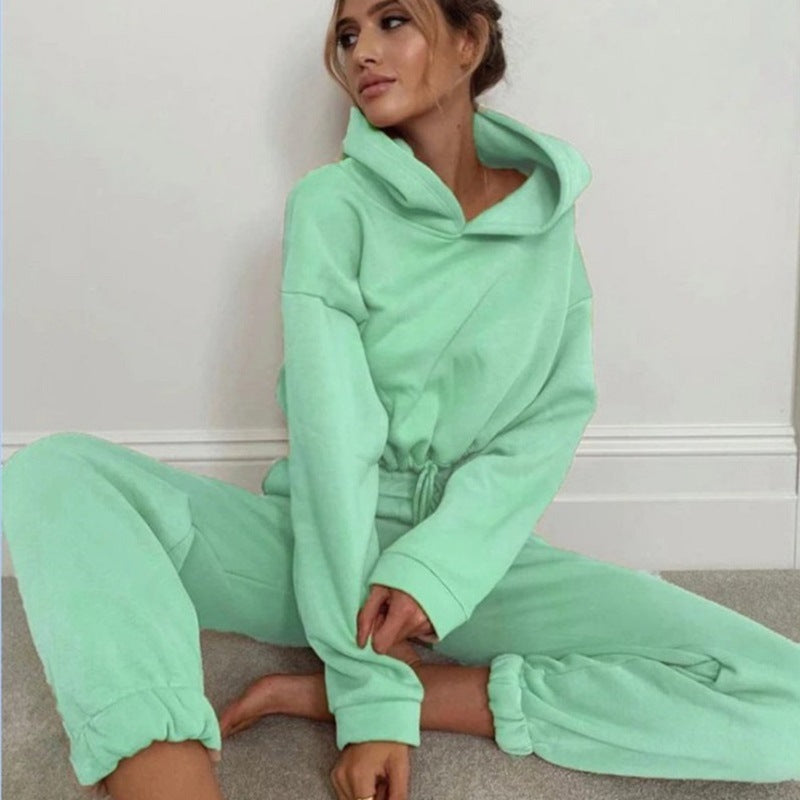 Jogging Suits For Women 2 Piece Sweatsuits Tracksuits Sexy Long Sleeve HoodieCasual Fitness Sportswear -