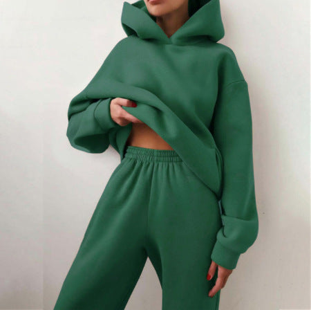 Women's Casual Hooded Sweater Two-piece Suit Clothes Hoodie Tracksuit JOJO Lingerie