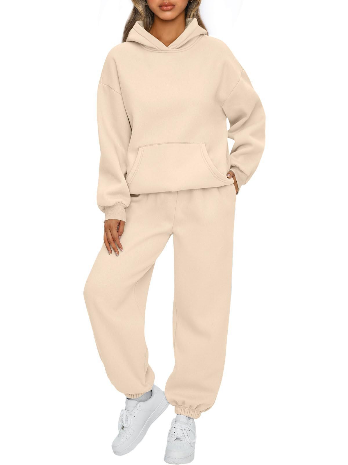 Women's Two-piece Casual Hoodie Sportswear Trousers Suit -