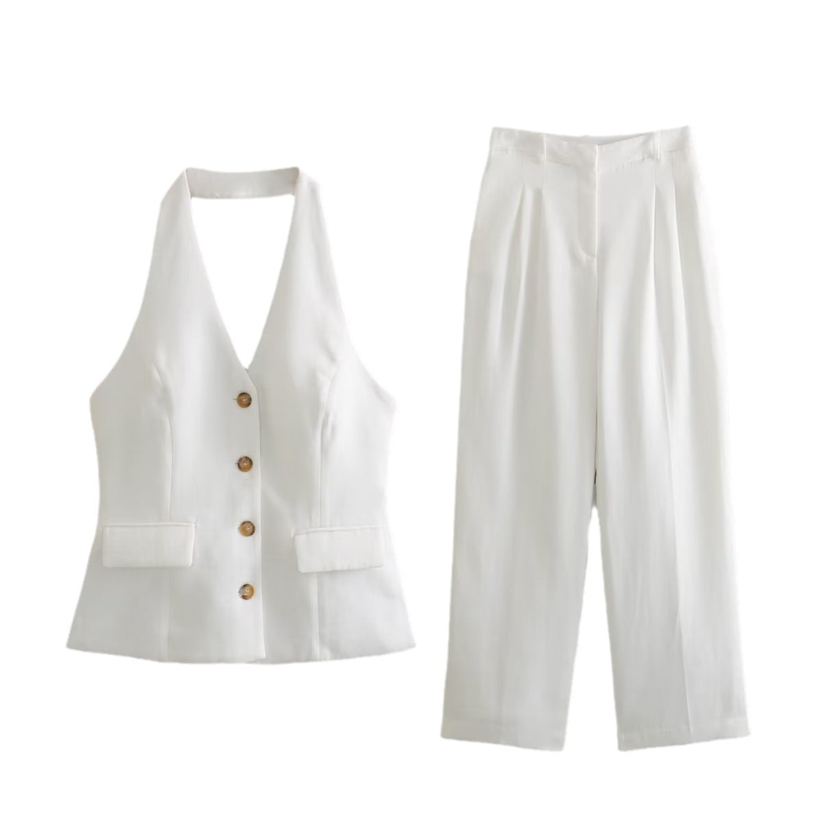 Women's Fashion Backless Halter Suit -