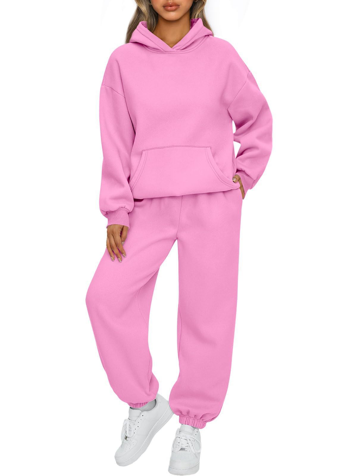 Women's Two-piece Casual Hoodie Sportswear Trousers Suit -