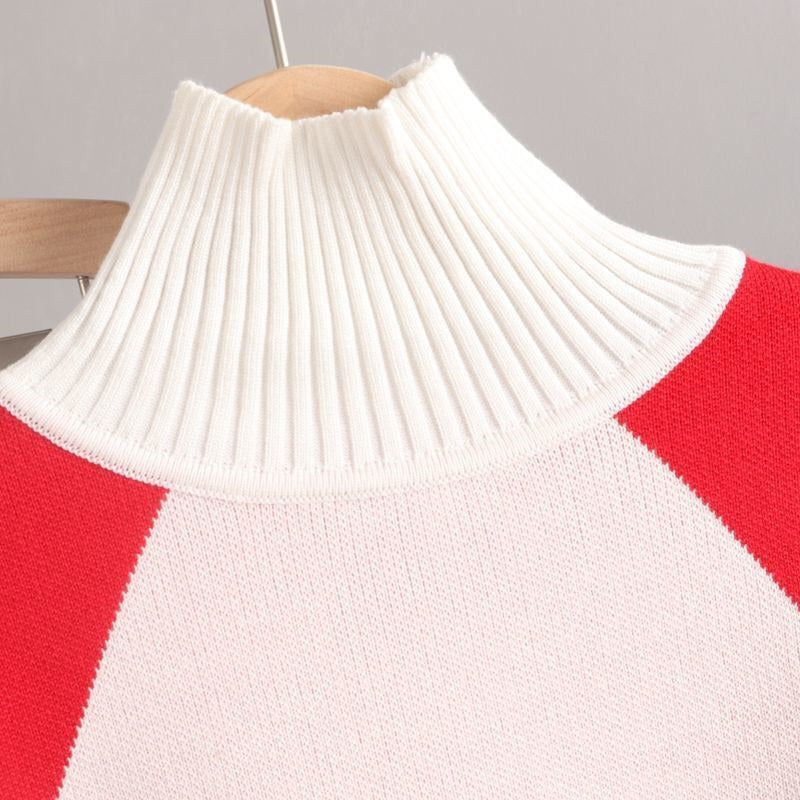 Women's Long Sleeved Trousers Knitted Two-piece Set -