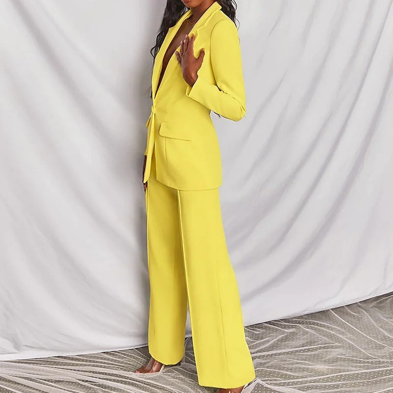 Set Blazer Pantaloni Premium - Birou & Oraș, Toamnă-Primăvară -