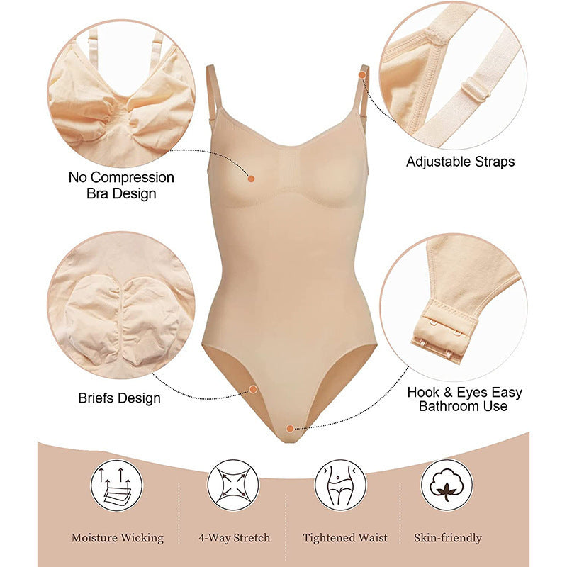 Salopetă Modelantă cu Curele - Seamless, Silueta Slim -