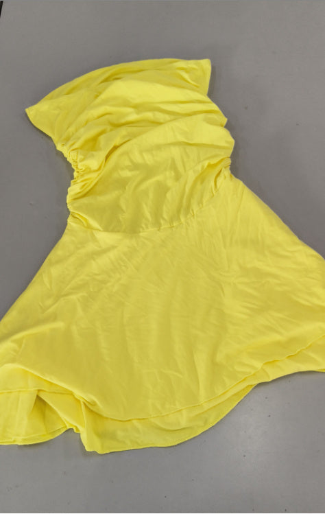 Rochie Mini Tubulară Y2K - Pliuri, Siluetă Conturată -