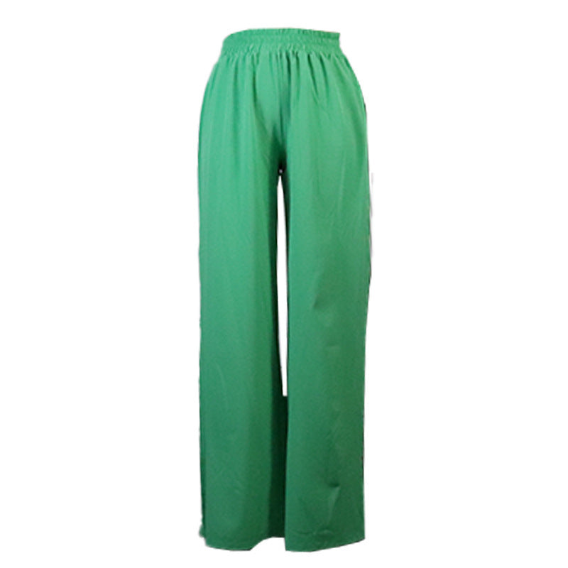 Women's Autumn And Winter Fashion Solid Color Shirt And Pants Set -