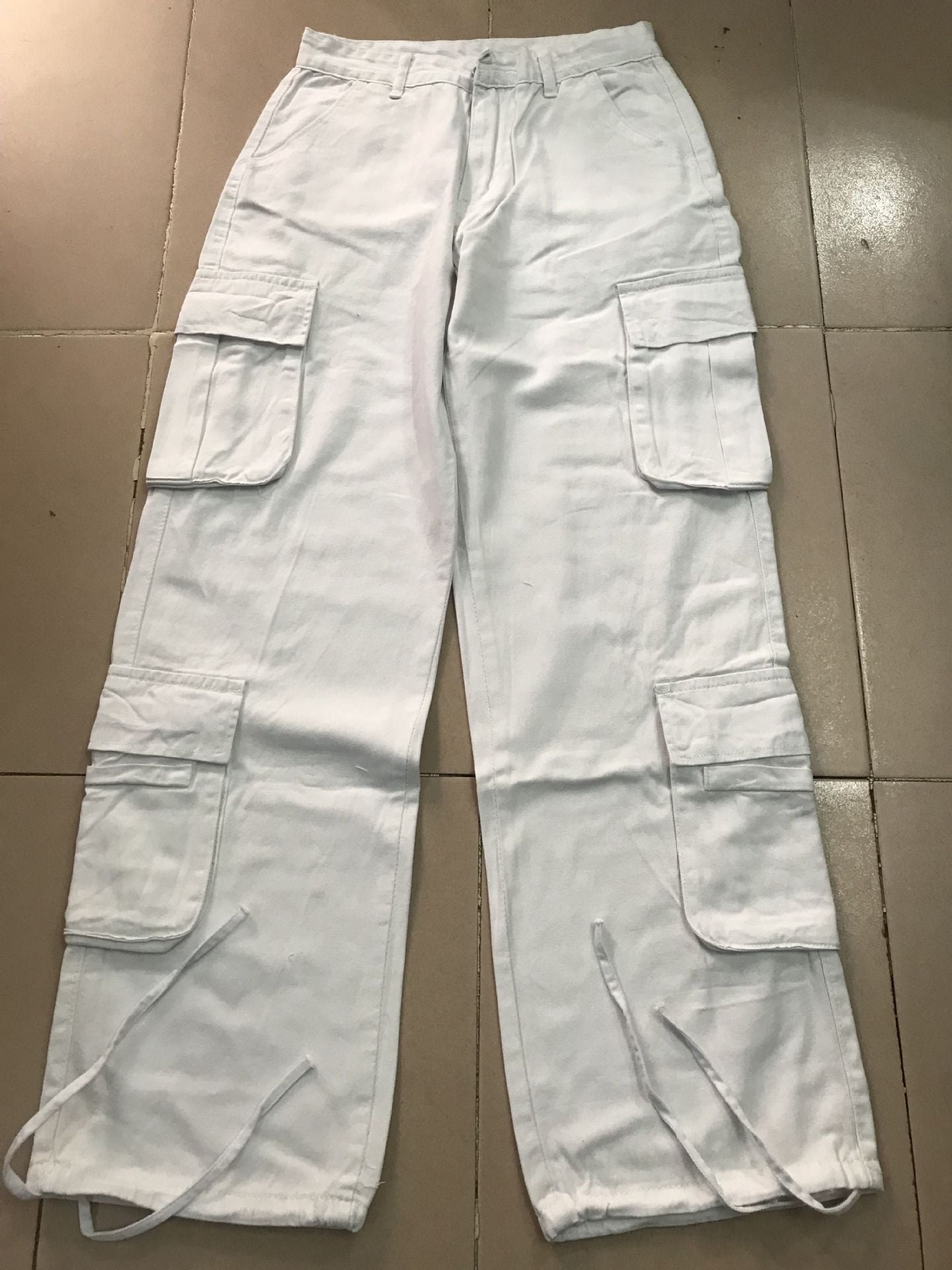 Women's Six-pocket Ins Overalls New Casual Trousers -