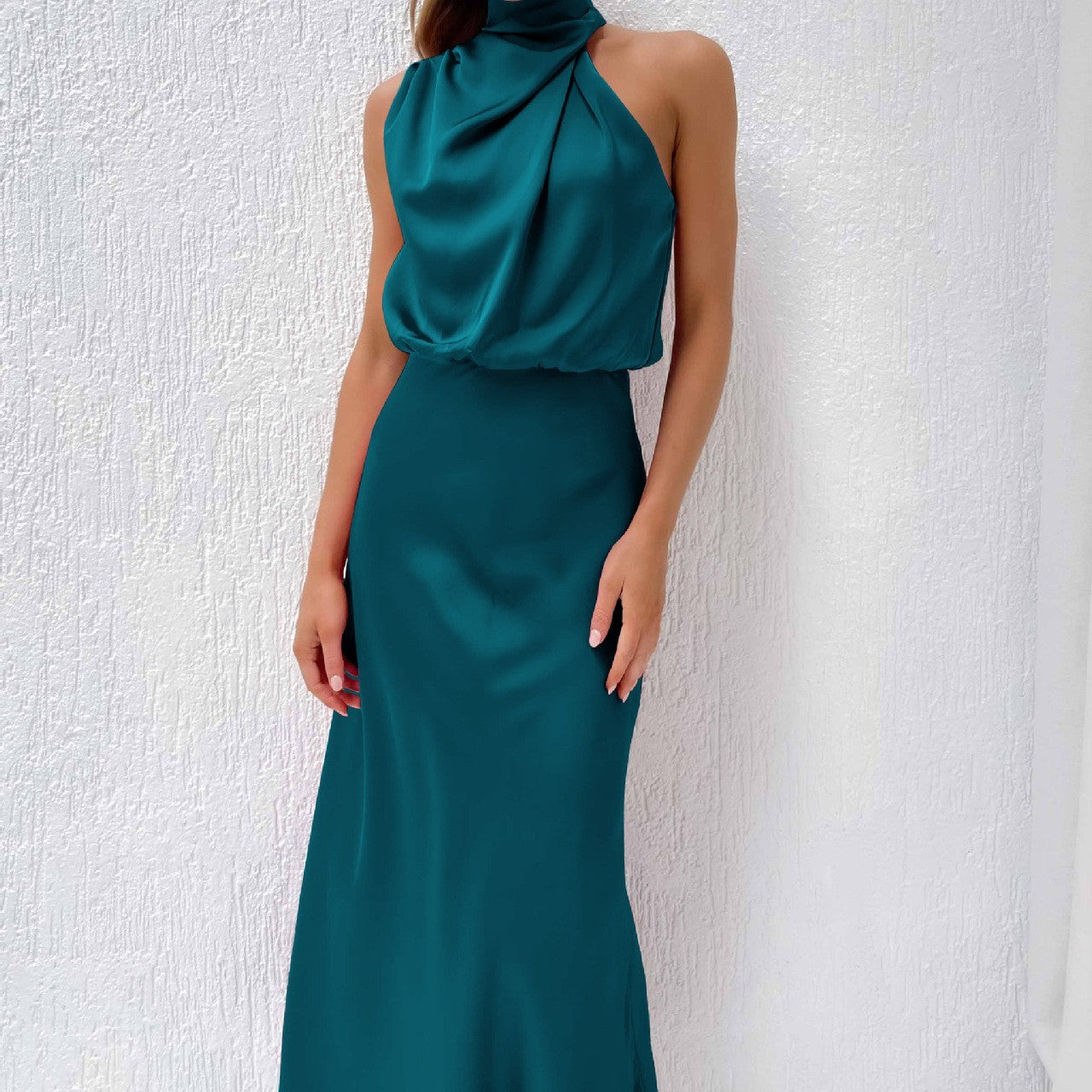 Rochie Club Ins Fashion - Fără Mâneci, Elegantă Seară, Vară 2025 -