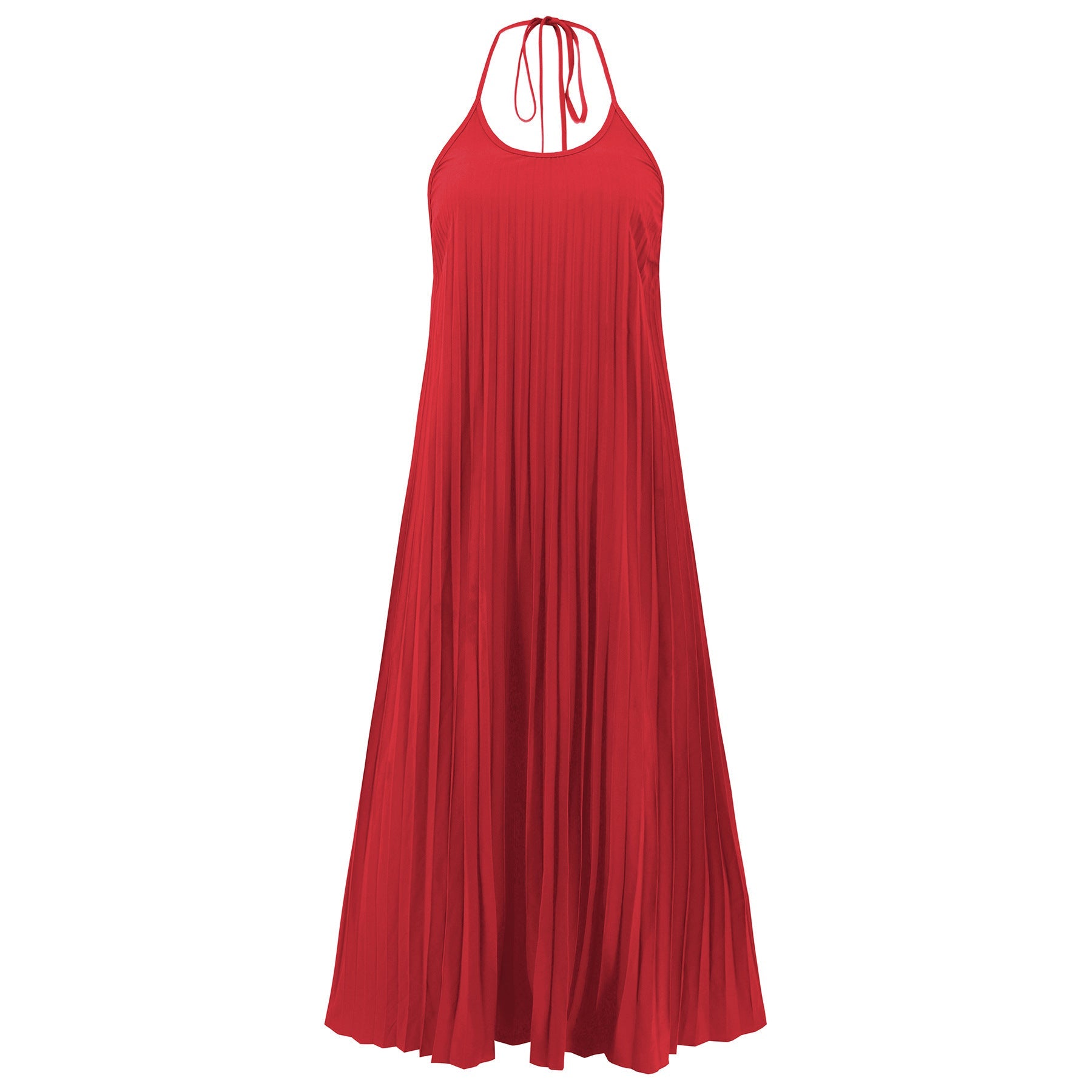 Rochie Vară: Curele, Pliuri, Croială A-Line -