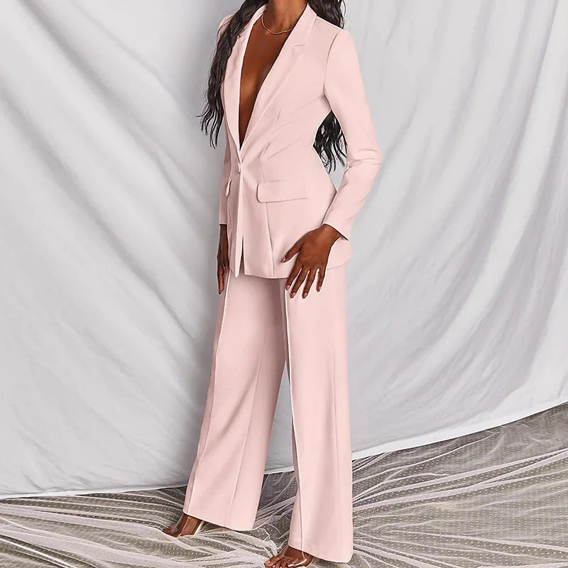 Set Blazer Pantaloni Premium - Birou & Oraș, Toamnă-Primăvară -