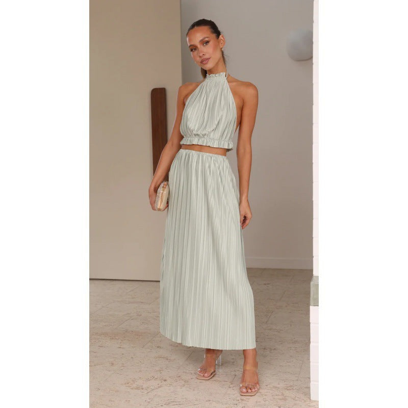 Halter Backless Sexy Lacing Suit -
