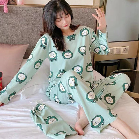 Long Sleeve Autumn Ins Two-piece Homewear Suit -