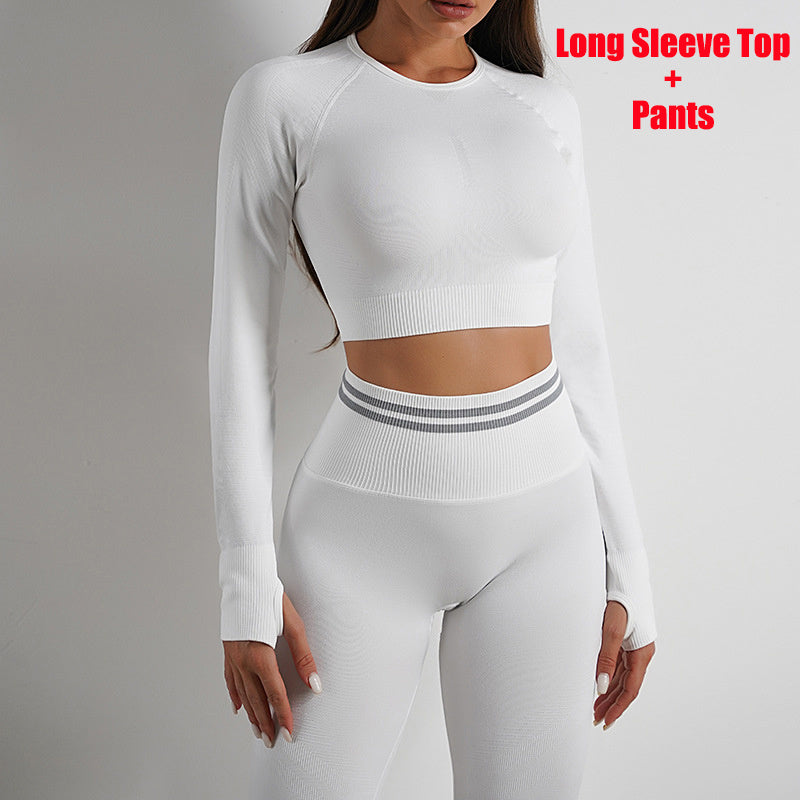 Set Fitness Premium - Leggings Talie Înaltă & Top -