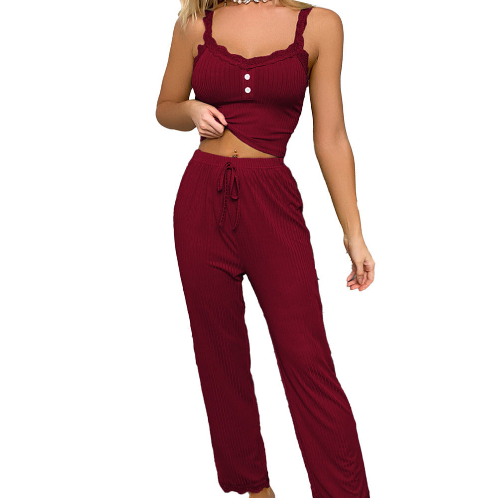 European And American Ladies Two-piece Homewear -