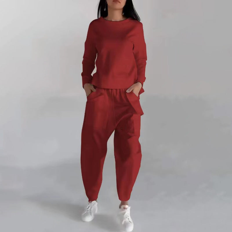 Set Trening Casual - Geacă Buzunare, Pantaloni Confort -