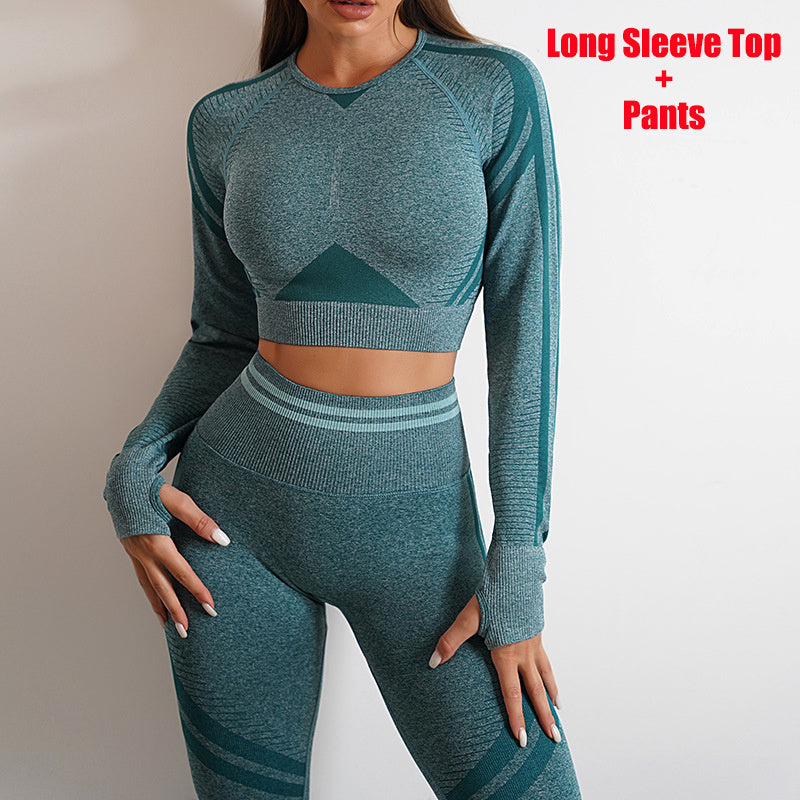 Set Fitness Premium - Leggings Talie Înaltă & Top -