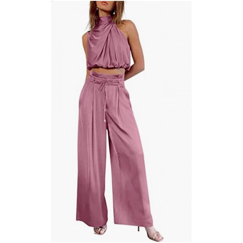 Set Vară 2025: Crop Top & Pantaloni Extra-Largi - De la Plajă la Oraș -