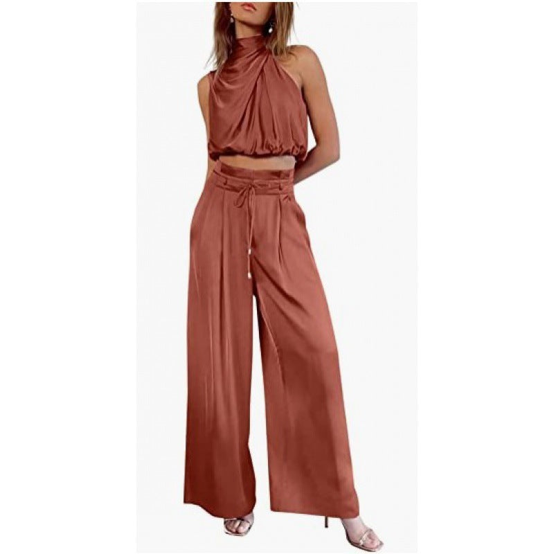 Set Vară 2025: Crop Top & Pantaloni Extra-Largi - De la Plajă la Oraș -